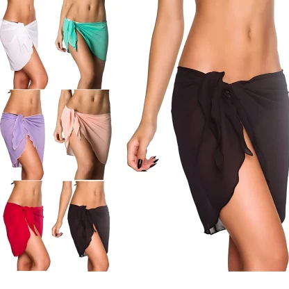 Sexy Wrap Skirt Swimsuit Cover Ups - Image 7