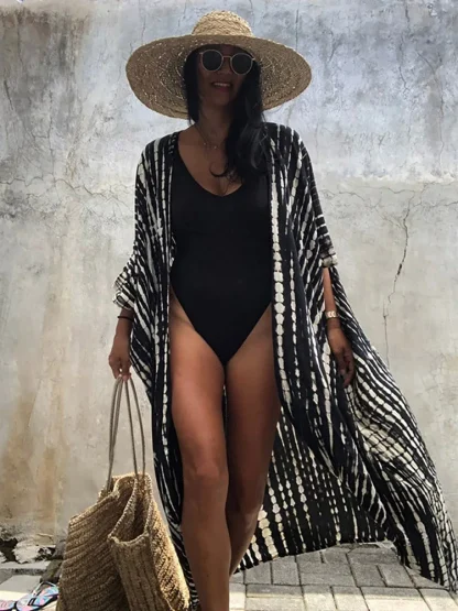 Tie Dye Stripe Swimsuit Cover Ups - Image 6