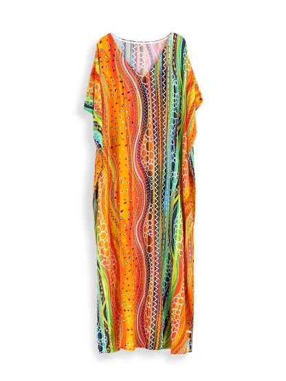 Colorful Tunic Dress Swimsuit Cover Up - Image 7