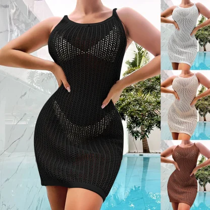Sexy Fishnet Dress Swimsuit Cover Ups - Image 6