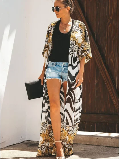 Leopard Print Swimsuit Cover Up - Image 5