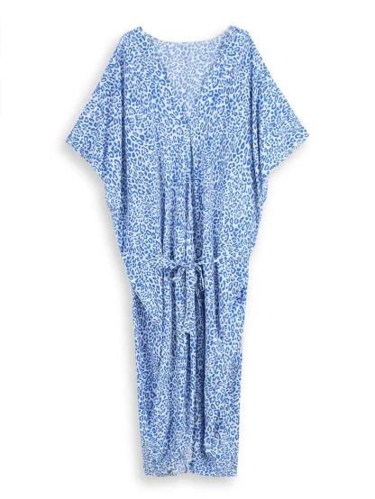 Leopard Print Robe Swimsuit Cover Up - Image 7