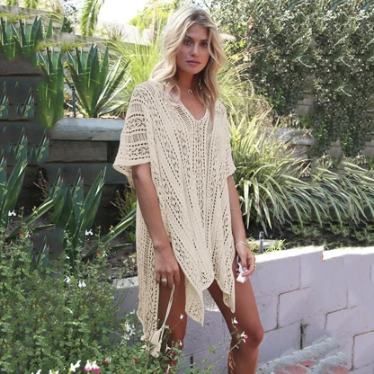 Oversize Hollow Out Swimsuit Cover Up