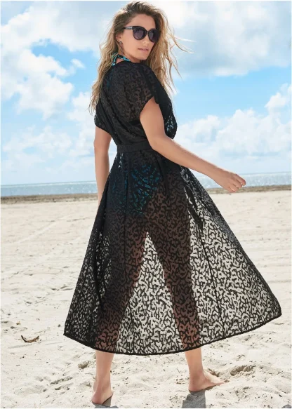 Tie Waist Dress Swimsuit Cover Ups - Image 7