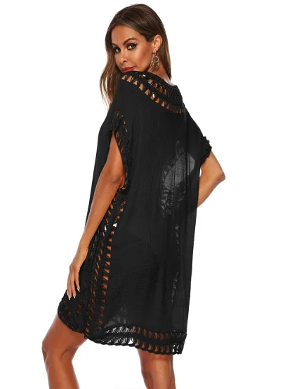 Hollow Out Dress Swimsuit Cover Up - Image 3