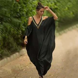 Cold-shoulder Dress Swimsuit Cover Ups