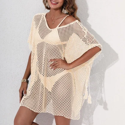 Oversize Fishnet Swimsuit Cover Ups