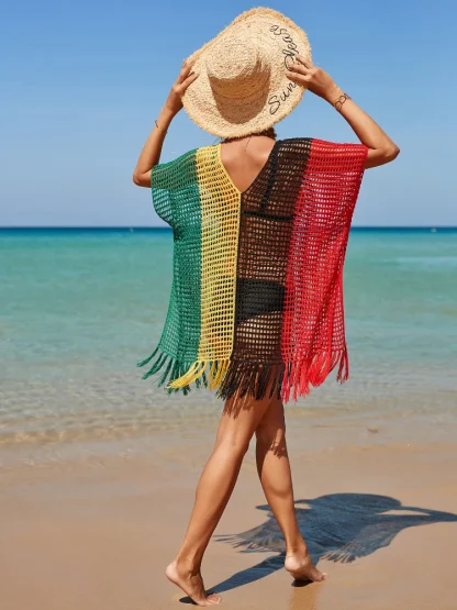 Colorful Mini Dress Swimsuit Cover Up - Image 6