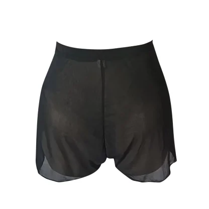 Elastic Waist Short Swimsuit Cover Up - Image 6