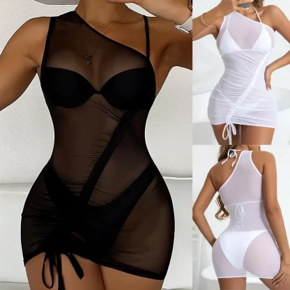 Asymmetrical Dress Swimsuit Cover Up - Image 7