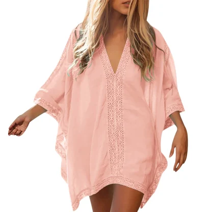 Oversized Mini Dress Swimsuit Cover Ups