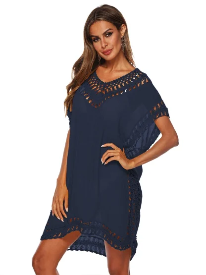 Hollow Out Dress Swimsuit Cover Up - Image 5