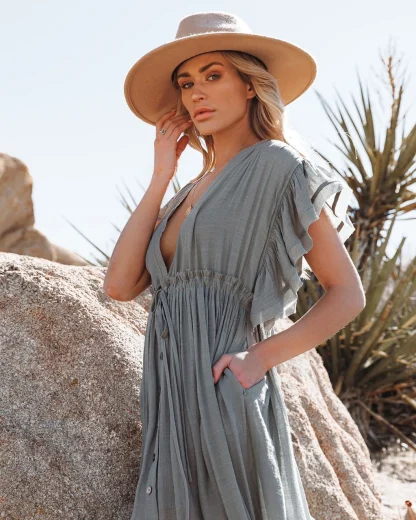 Chic Long Dress Swimsuit Cover Up - Image 5