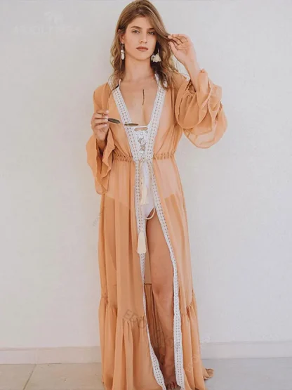 Multi-layer Ruffle Swimsuit Cover Up - Image 5