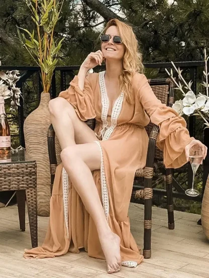 Multi-layer Ruffle Swimsuit Cover Up - Image 4