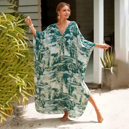 V-neck Dress Swimsuit Cover Up - Image 7