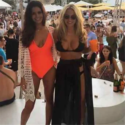 Long Wrap Skirt Swimsuit Cover Ups - Image 2