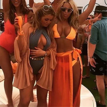Long Wrap Skirt Swimsuit Cover Ups - Image 6