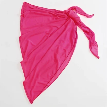 Sheer Mesh Wrap Swimsuit Cover Ups - Image 5