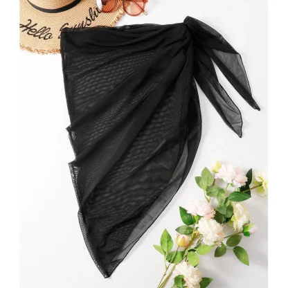 Sheer Mesh Wrap Swimsuit Cover Ups