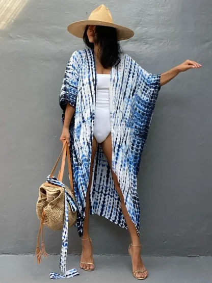 Striped Tie Dye Swimsuit Cover Ups - Image 7