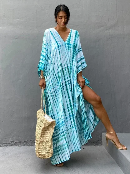 Tie Dye Dress Swimsuit Cover Ups