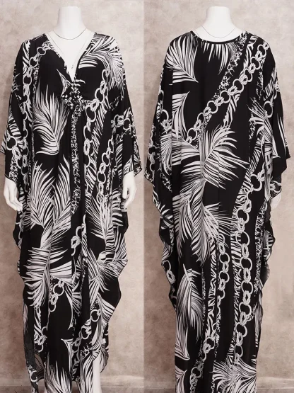 V-neck Maxi Dress Swimsuit Cover Ups - Image 7