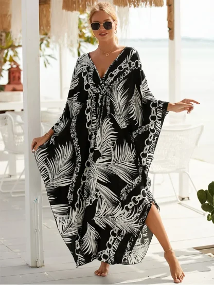 V-neck Maxi Dress Swimsuit Cover Ups