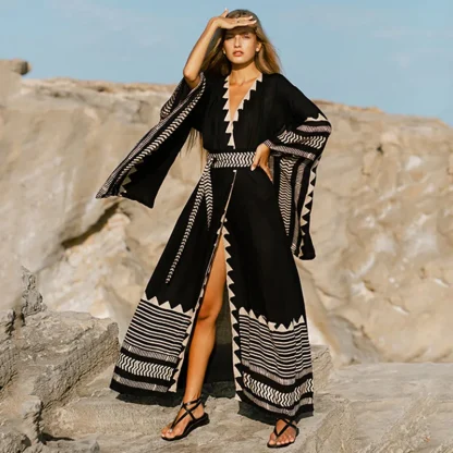 Maxi Waist Tie Swimsuit Cover Up