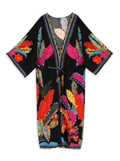 Printed Dress Swimsuit Cover Ups - Image 7