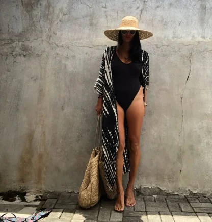 Striped Tie Dye Swimsuit Cover Ups - Image 4