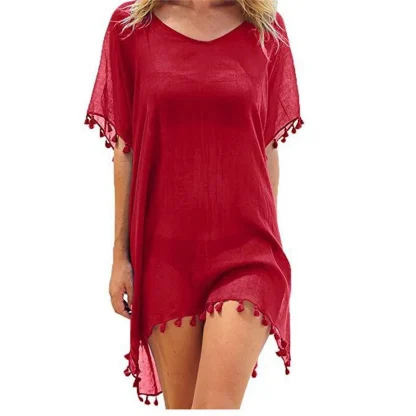 Soft Tunic Tassel Swimsuit Cover Ups - Image 6
