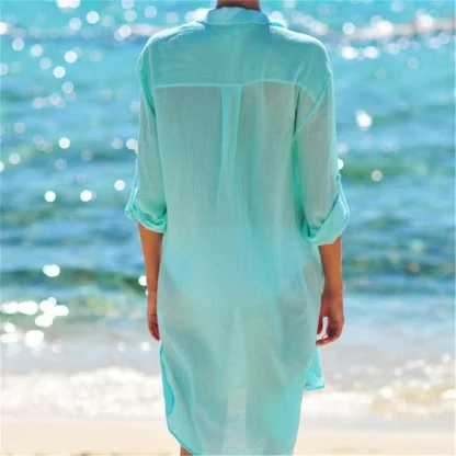 Shirt Mini Dress Swimsuit Cover Ups - Image 4
