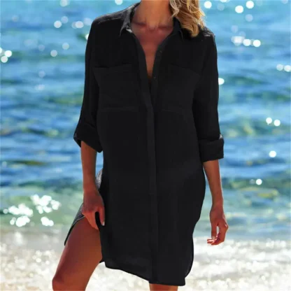 Shirt Mini Dress Swimsuit Cover Ups - Image 5
