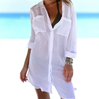 Shirt Mini Dress Swimsuit Cover Ups