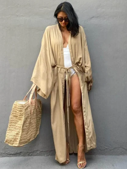 Long Robe Swimsuit Cover Ups - Image 5