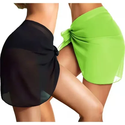 Soft Mesh Wrap Swimsuit Cover Ups - Image 3