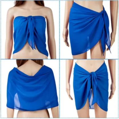Soft Mesh Wrap Swimsuit Cover Ups - Image 7