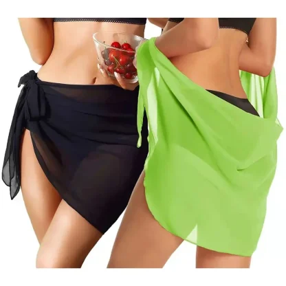 Soft Mesh Wrap Swimsuit Cover Ups - Image 2