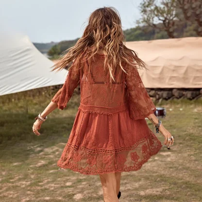 See-through Dress Swimsuit Cover Ups - Image 7