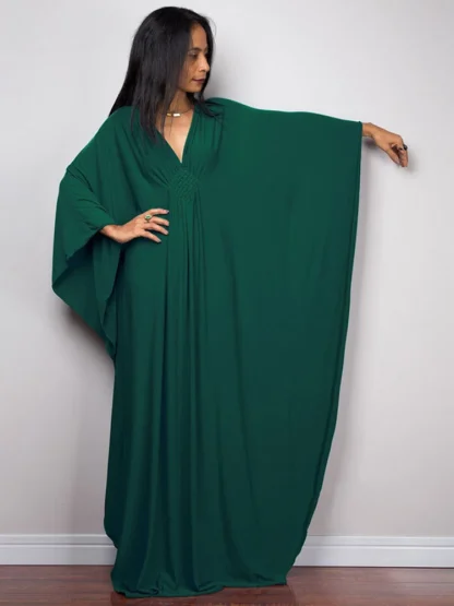 V-neck Long Swimsuit Cover Ups - Image 4