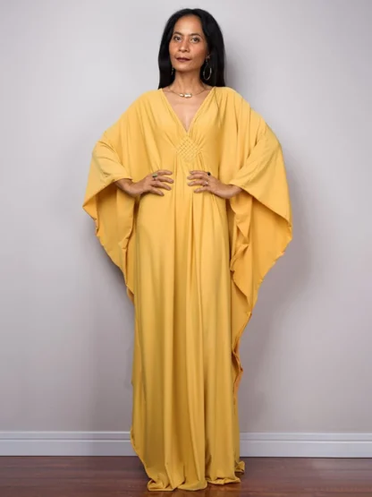 V-neck Long Swimsuit Cover Ups - Image 5
