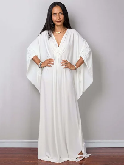 V-neck Long Swimsuit Cover Ups