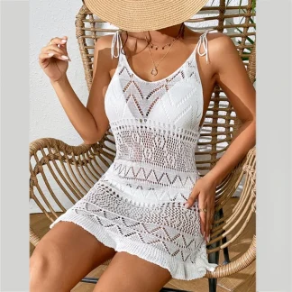 Deep V-neck Dress Swimsuit Cover Ups