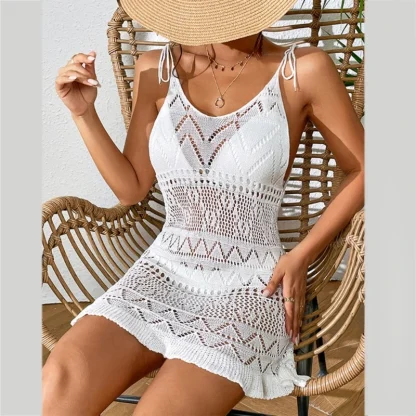 Deep V-neck Dress Swimsuit Cover Ups